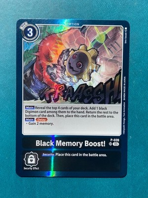 Black Memory Boost! P-039 Advanced Generations Reprint Digimon Card Game x1