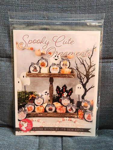 Spooky Cute Ornaments - 12 Halloween Cross Stitch Patterns by It’s Sew Emma NEW - Picture 1 of 2