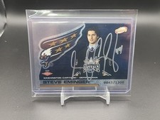 2002-03 Atomic Silver Auto Rookie Steve Eminger /1300 Washington Capitals