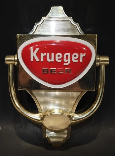 Vintage 1978 - 1983 Kruger Beer Advertising Sign Petite Molded Plastic 9½" x 6¾"
