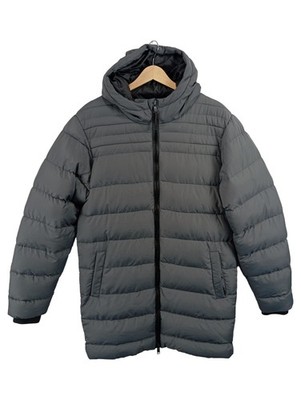 Threadbare Herren Steppjacke Grau Gr. S Casual Kapuze Polyester Freizeit