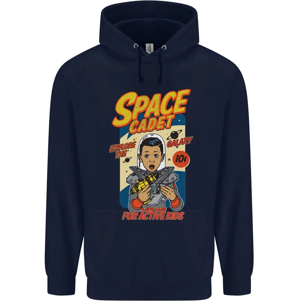 Hoodie Astronaute Homme 80% Coton Explorez La Galaxie Cadet Spatial - Photo 2/4