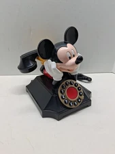 VINTAGE Mickey Mouse Touch Tone Desk Phone Push Button Telemania Segan Tested!
