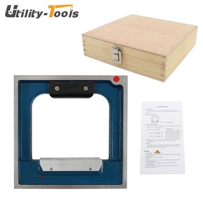 8'' × 1-9/16'' × 8'' Frame Spirit Level .0002'' Graduation High PRECISION with Case