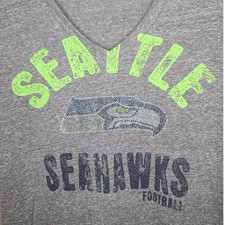 NFL Seattle Seahawks bling short sleeve v-neck shirt - large