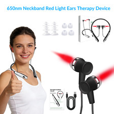 Tinnitus Earplug Nasal Device 650nm Cold Laser Therapy For Sinus Pain Relief