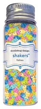 Doodlebug Shakers Fillers for Cards & Crafts Fishies Tiny Colorful Fish