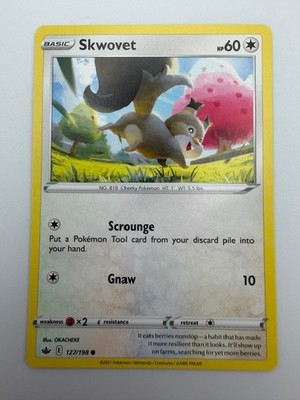#127/198 Skwovet Normal Common - Pokémon Chilling Reign English NM
