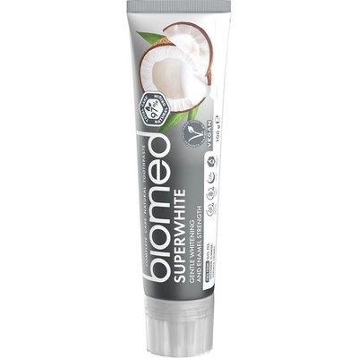 SPLAT Biomed Superwhite Kokos natürliche aufhellende Zahnpasta, fluoridfrei 100g
