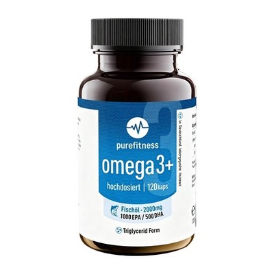 Omega 3 Plus 2000 mg, 1000 mg EPA und 500 mg DHA bei Tagesdosis 120 Kapseln