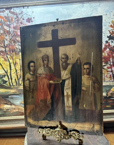 18th Century Russian Icon Holy Cross