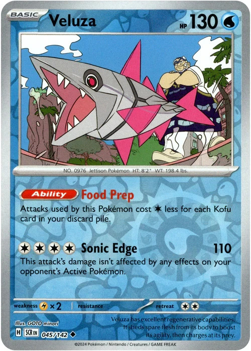 đź‘‘Pokemon - Veluza - Reverse Holo - 045/142 - S&V: Stellar Crown - (NM)đź‘‘