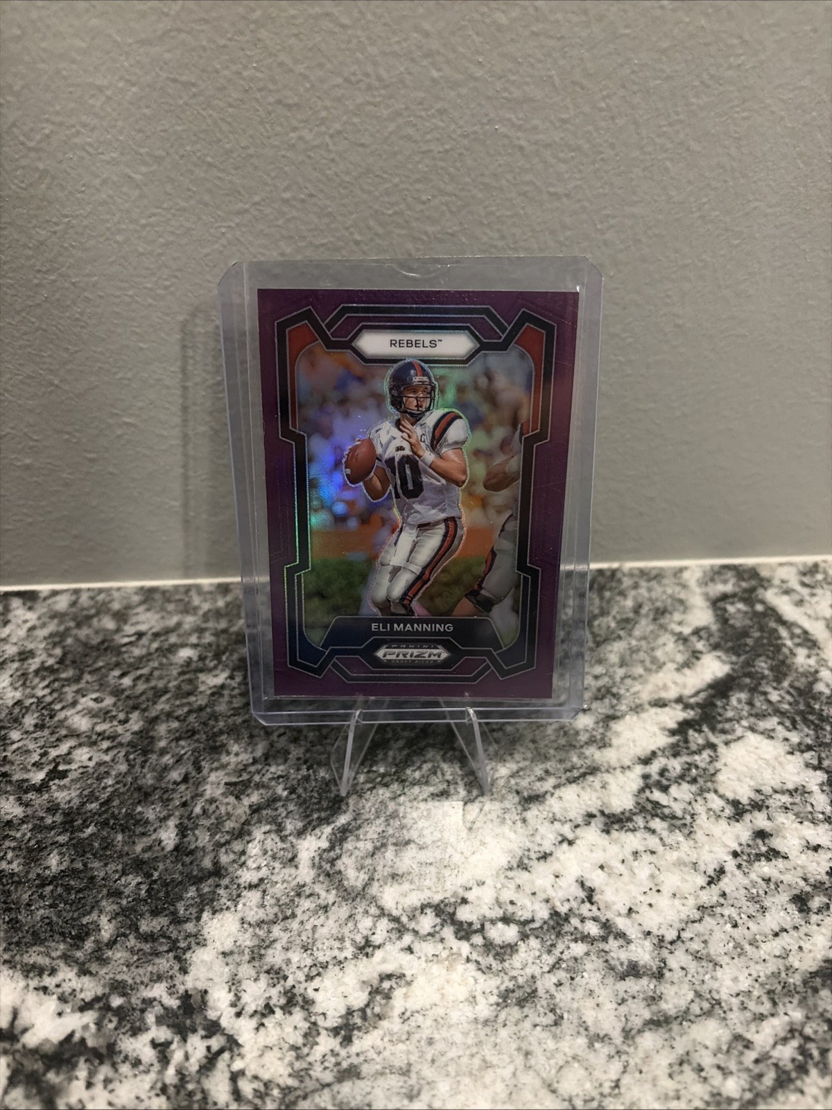 2024 Panini Prizm Draft Picks - Purple Prizm #90 Eli Manning /75