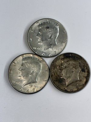 * 40% Silver Kennedy Half Dollar Lot - 3 Coins