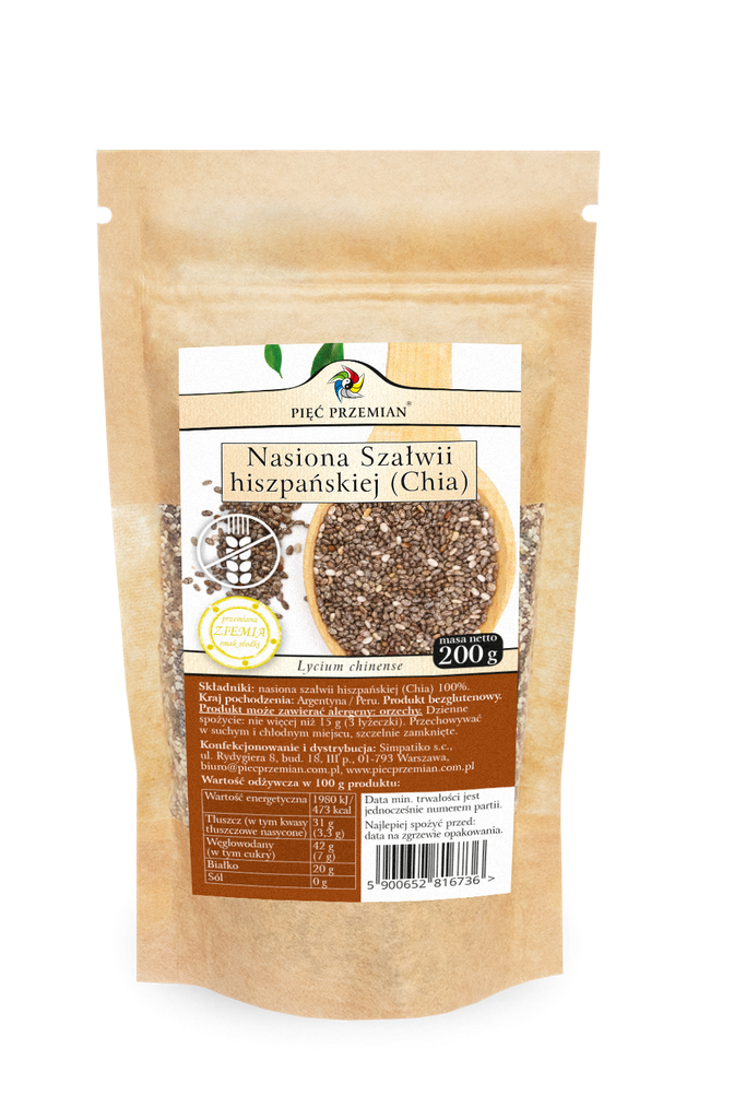 Chia Seeds 200g - Pięć Przemian Superfood