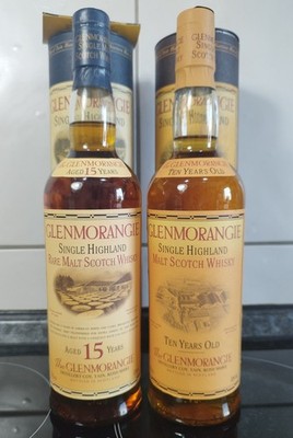 Glenmorangie Set 15 Years und 10 Years Rare Malt Scotch Whisky (Aus Sammlung)