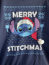 Merry Stitchmas Disney Men s Sweater Size Large NWT