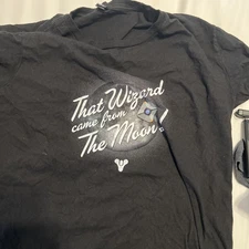 Destiny Alpha Shirt Mens XL "That Wizard Came From The Moon" Rare Bungie Tee