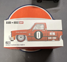 Kaido House Mini GT 1:64 1980 Chevrolet Silverado Dually Kaido V2 Orange Diecast
