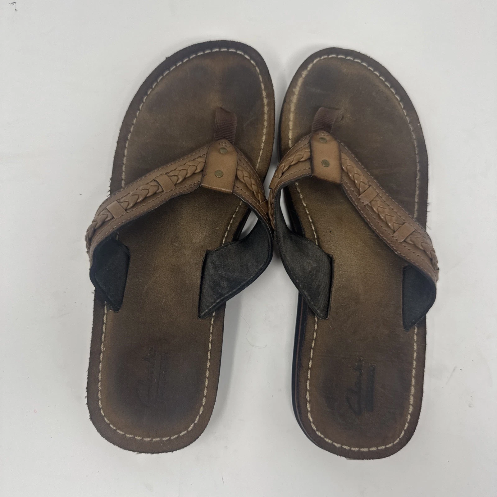 Infradito Clarks donna Fenner Nerice marrone taglia US 8 slip on