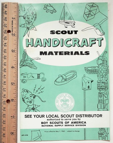 Boy Scouts of America Booklet Scout Handicraft Materials 1963 Crafts - Picture 4 of 4
