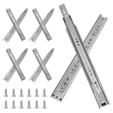 4 Pairs 18-inch Full Extension Ball Bearing Drawer Slides 100lb Capacity