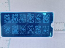 Placa de estampado de uñas MoYou London Enchanted 04 - animales del bosque ovejas ciervos cisne