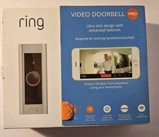 Ring Video Pro Doorbell 1080p HD Camera Motion Detection Night Vision Never Used