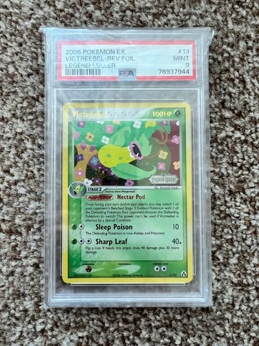 Victreebel 13/92 Reverse Holo Stamped EX Legend Maker Pokemon Card PSA 9