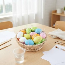 Paintable Easter Egg Easy to Paint Paintable Plastic Eggs Reusable for