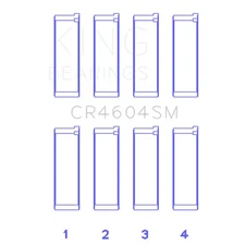 King Rod Bearing Set CR4604SM; SM Replacement Std for Mazda 2.3L L3-VDT DOHC