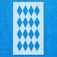 Diamond Pattern Print Shape Stencil: Mylar Airbrush Wall Art Painting Crafts 8