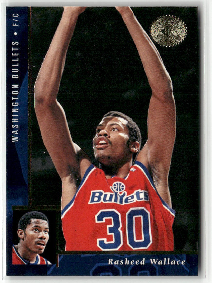 1995-96 SP CHAMPIONSHIP #116 RASHEED WALLACE WASHINGTON BULLETS RC