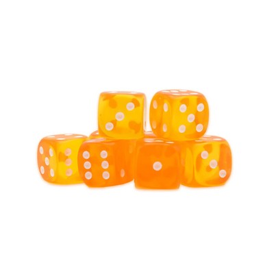 D6 Würfel 8er Set - Amber - Warlord Games - Brandneu