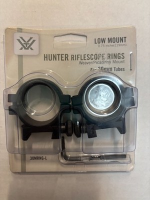Vortex 30mm Hunter Riflescope Rings Low Mount 0.75''