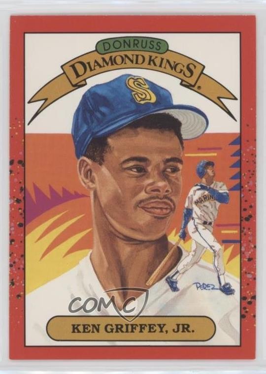1990 Donruss Diamond Kings Ken Griffey Jr #4 HOF 0d22