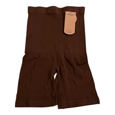 Shapermint High Waisted Shaper Shorts Women M/L Brown All Day Smoothing NWT