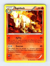 Carta Pokemon Rapidash 15/83 rara generazione giocata moderatamente