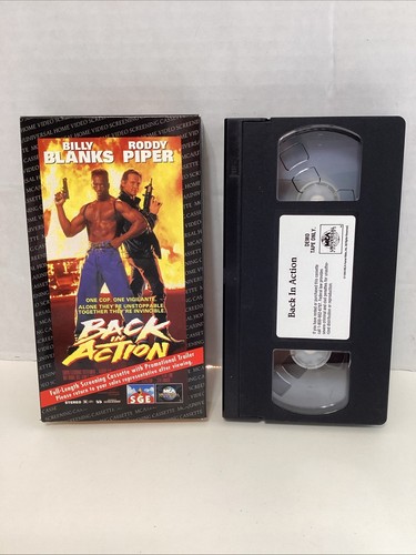 Back in Action (VHS, 1994), Billy Blanks, Rowdy Roddy Piper, Rare OOP Screener - Picture 1 of 6