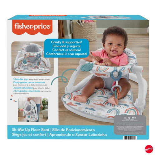 Fisher-Price Portable Baby Chair Sit-Me-Up Floor Seat with Developmental Toys... - Picture 4 of 4
