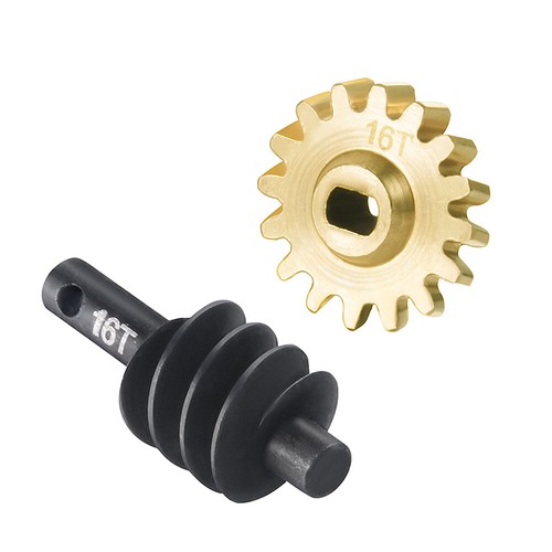 12T/16T Metal Overdrive Differential Diff Worm Gear Set for 1/24 RC Axial SCX24 - Picture 30 of 38