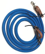 Niebieska lina jachtowa wodze pętle wodne królewski niebieski z zatrzaskami spustowymi