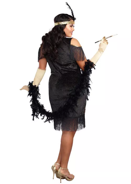 Plus size cheap flapper costume
