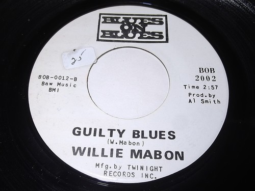 Willie Mabon: Guilty Blues / Poison Ivy 45 - Blues