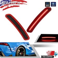 2x Rear Smoke Lens LED Red Side Marker Lights Pair For 2020-2025 Toyota GR Supra