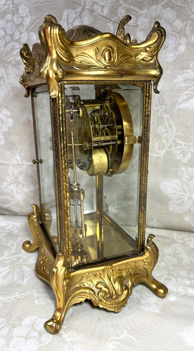 Antique Seth Thomas Crystal Regulator Clock Empire No. 10 Striking Not Running - Picture 17 of 21