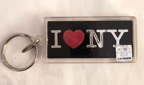 New I Love NY Keychain Acrylic Multicolor - Picture 9 of 14