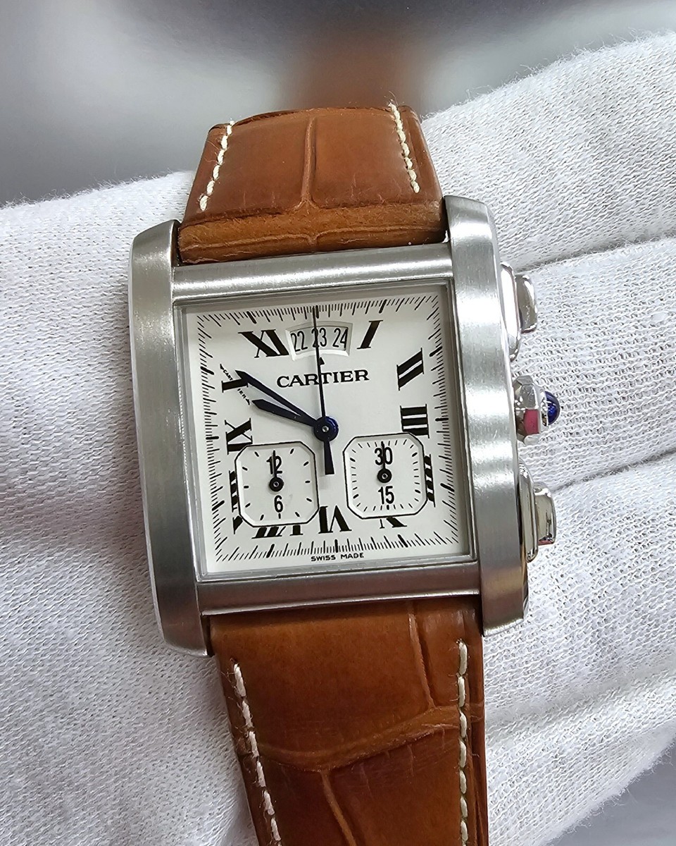 CARTIER Tank Francaise XXL Chronoreflex 28MMX30MM Men's Watch