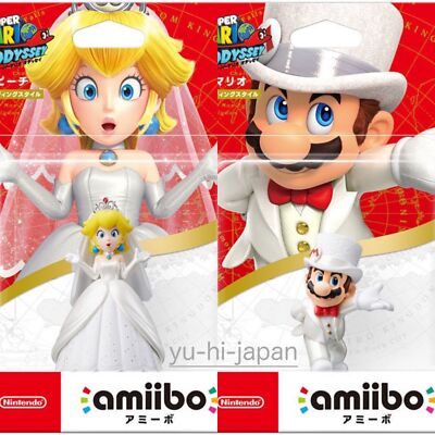 Nintendo Amiibo Super Mario & Princess Peach (Wedding Version) Set