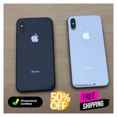 Apple iPhone XS 64/256GB -Gray Silver- Fully Unlocked Verizon Straight Talk Att